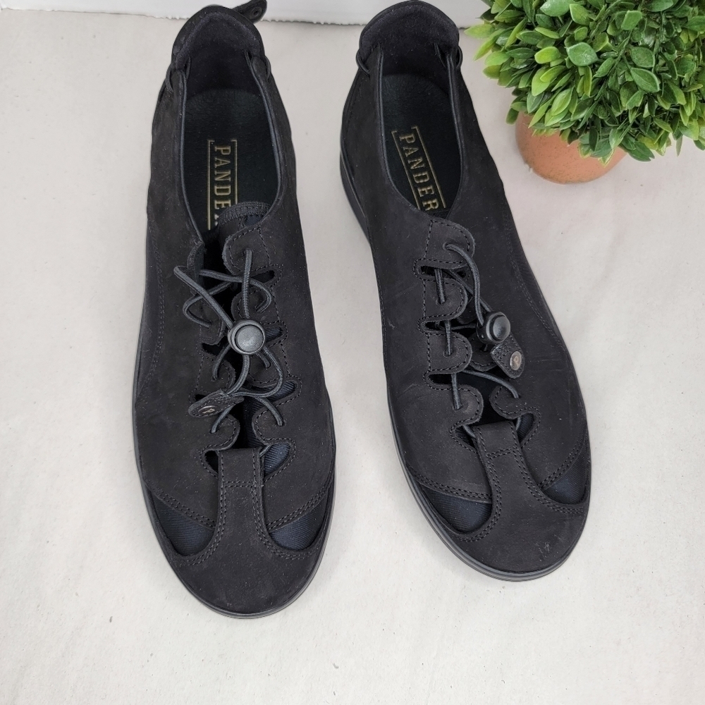 Pandere Saturday working leather women adjustable shoes black 10 - Picture 2 of 9